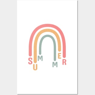 Summer Rainbow Posters and Art